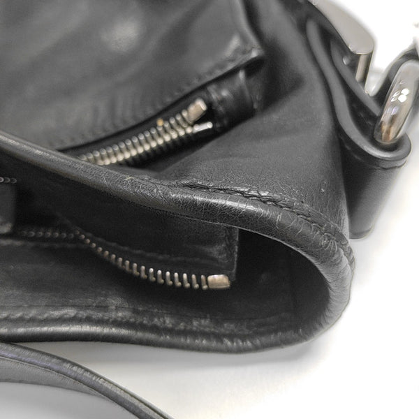 Calfskin Shoulder Bag Black