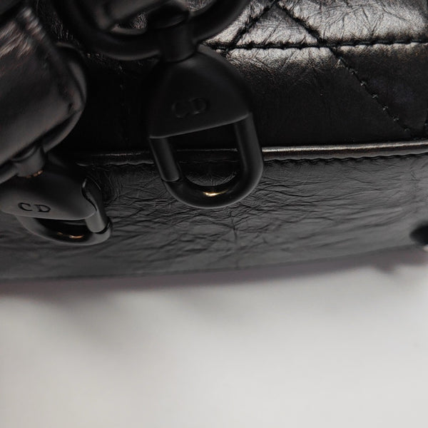Lady D-Joy Medium Cannage Calfskin Black