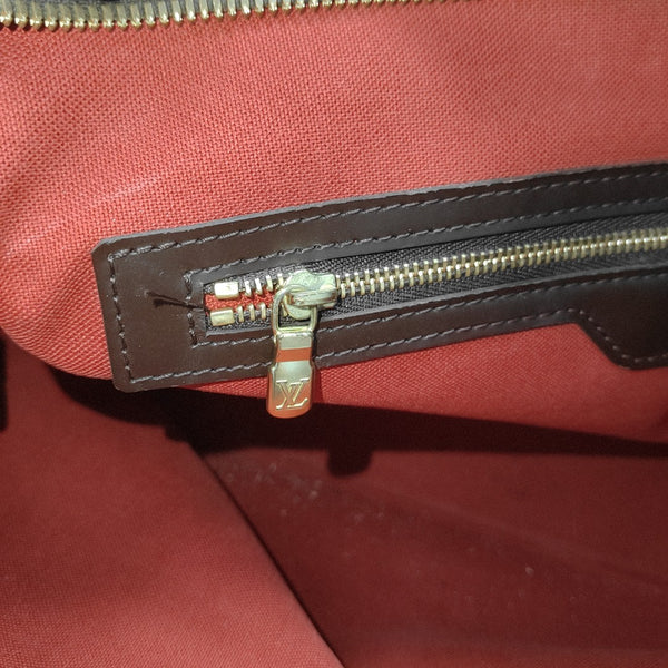 CHELSEA Damier Ebene Coated Canvas Brown