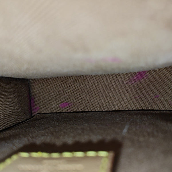 SAC PLAT Mini Monogram Coated Canvas Brown