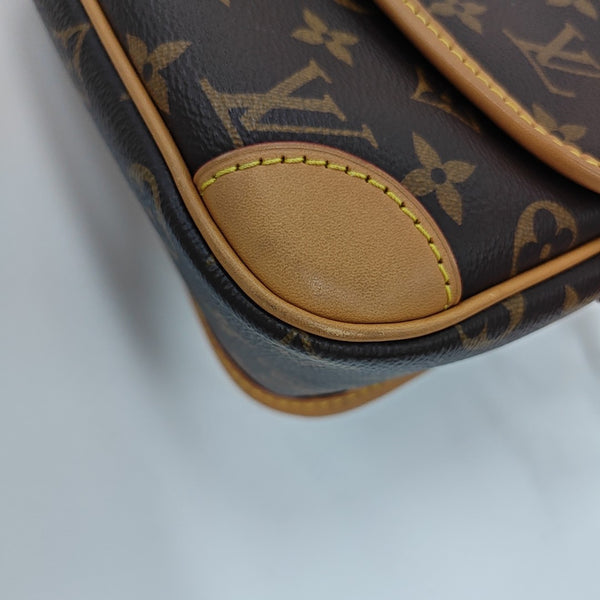 DIANE Monogram Coated Canvas Brown