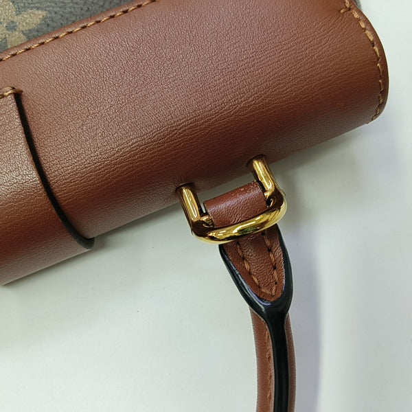 LOCKY BB Monogram Coated Canvas Brown