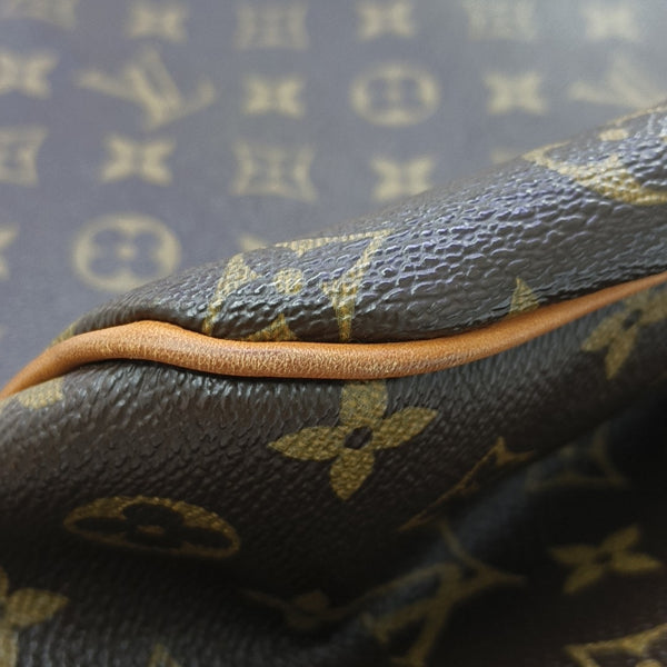 Monogram Coated Canvas Top Handle Bag Brown