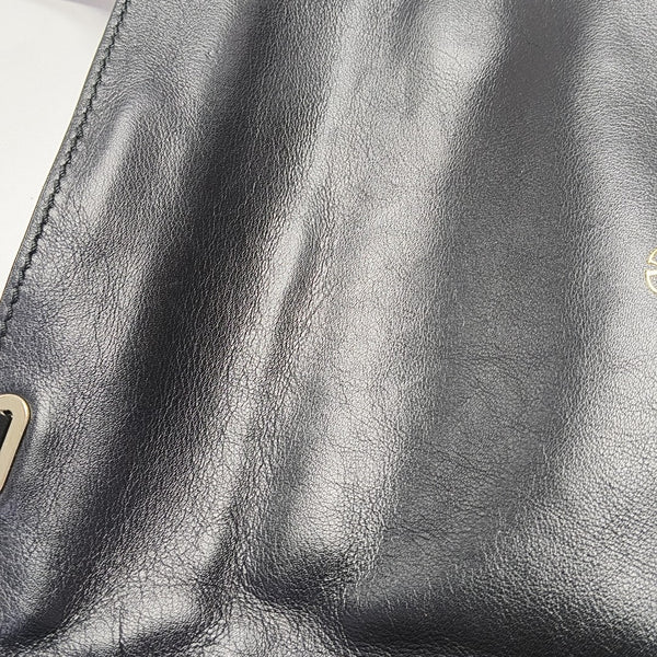 Calfskin Shoulder Bag Black