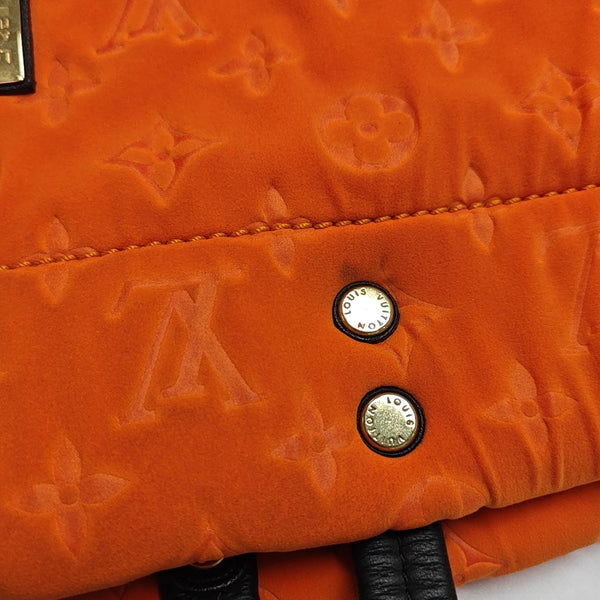 Monogram Fabric Tote Bag Orange