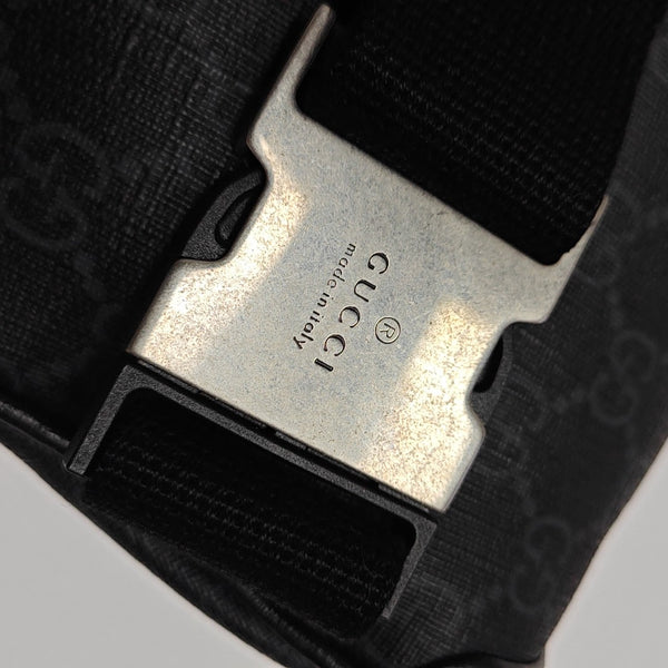 Monogram Coated Canvas Belt Bag Black