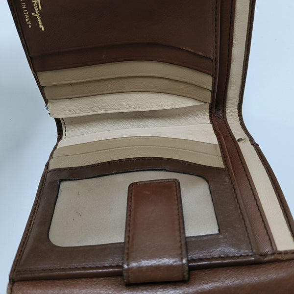Gancio Calfskin Brown Wallet