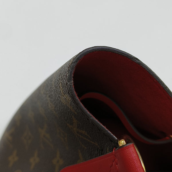 NÉONOÉ MM Monogram Coated Canvas Brown