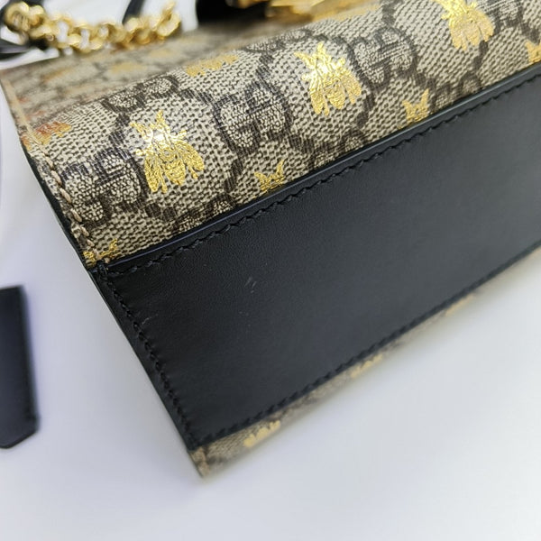 Padlock Small Monogram Coated Canvas Beige