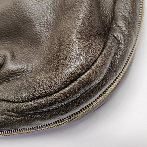 Calfskin Top Handle Bag Gray