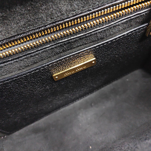 Miu Lady Calfskin Black
