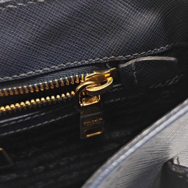 Saffiano Calfskin Shoulder Bag Blue