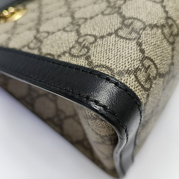 Padlock Small Monogram Coated Canvas Beige