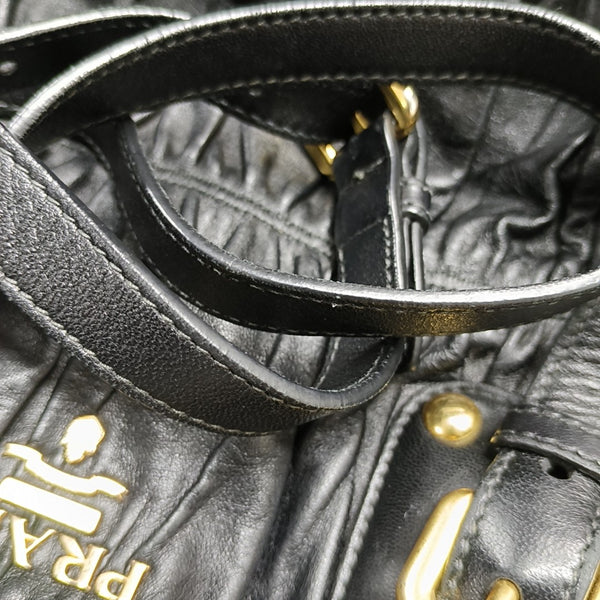 Gaufre Quilted Lambskin Black