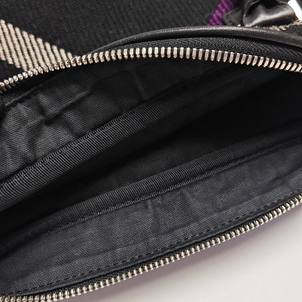 Fabric Top Handle Bag Black