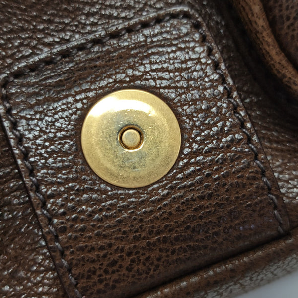 Calfskin Top Handle Bag Brown