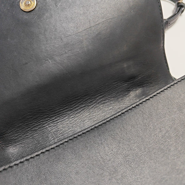 Calfskin Shoulder Bag Black