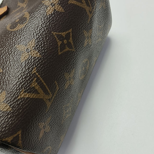 SPEEDY Nano Monogram Coated Canvas Brown