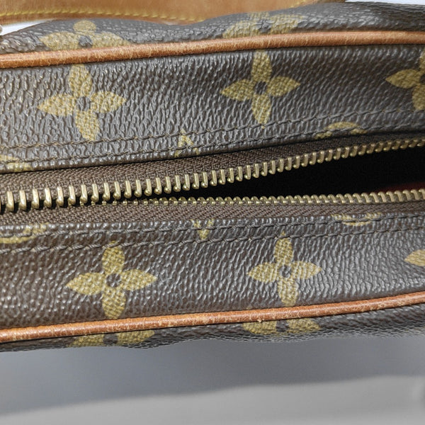 CROISSANT MM Monogram Coated Canvas Brown