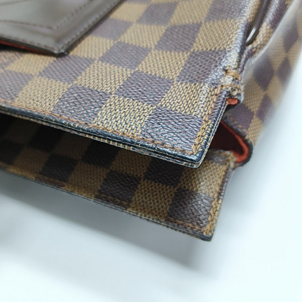 PARIOLI PM Damier Ebene Coated Canvas Brown