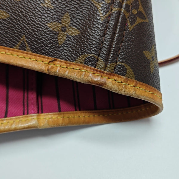 NEVERFULL GM Monogram Coated Canvas Brown