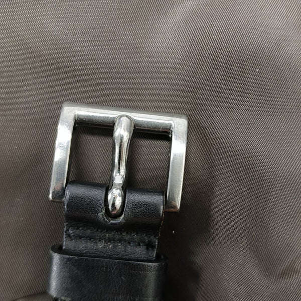 Nylon Shoulder Bag Brown