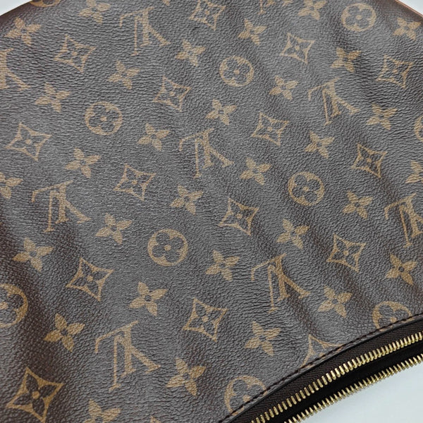 LOOP HOBO Monogram Coated Canvas Brown