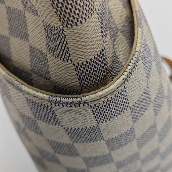 TOTALLY MM Damier Azur Coated Canvas White