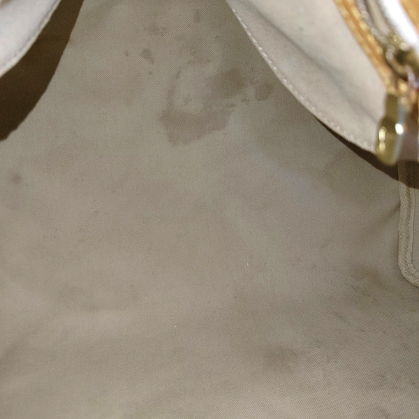 Authenticated pre-owned SPEEDY MM Coated Canvas White - Top Handle Bag at Looply