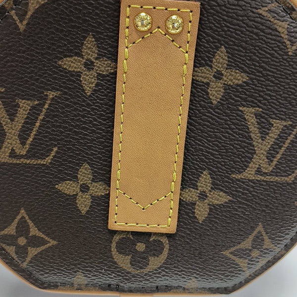 BOITE CHAPEAU Mini Monogram Coated Canvas Brown