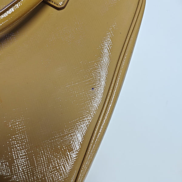 Saffiano Calfskin Top Handle Bag Beige