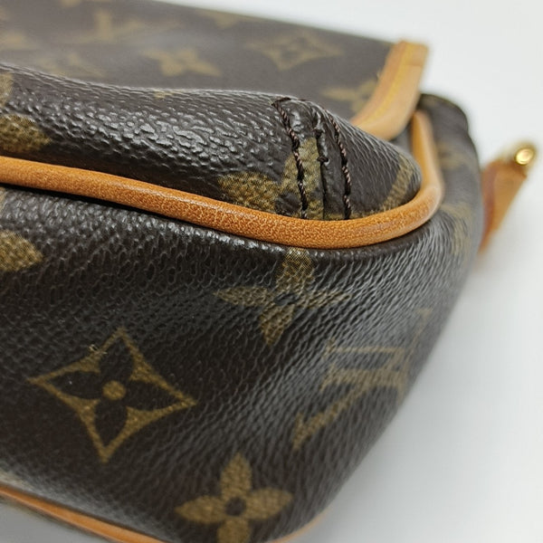 TIKAL Monogram Coated Canvas Brown