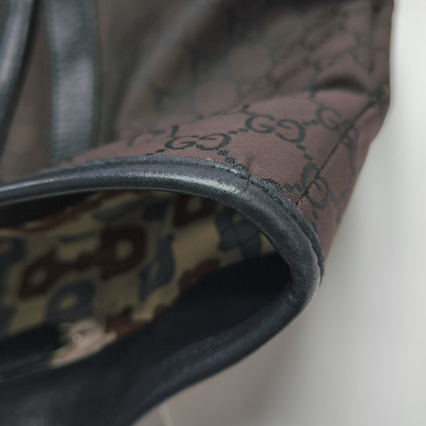 Monogram Canvas Tote Bag Brown