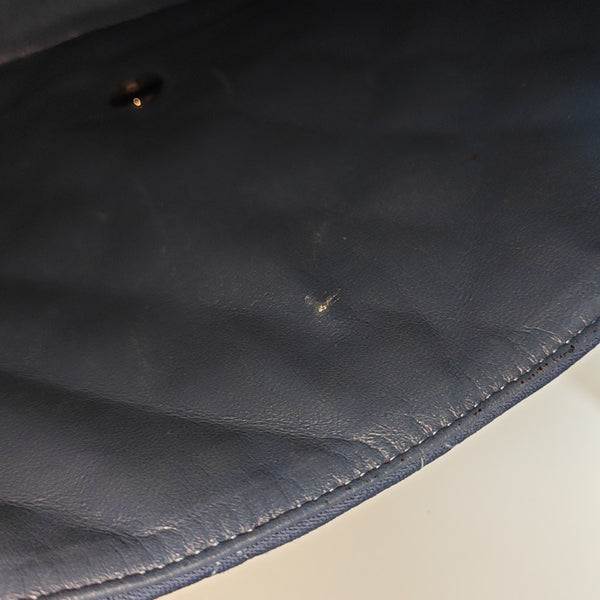 CLASSIC FLAP Jumbo Quilted Fabric Blue