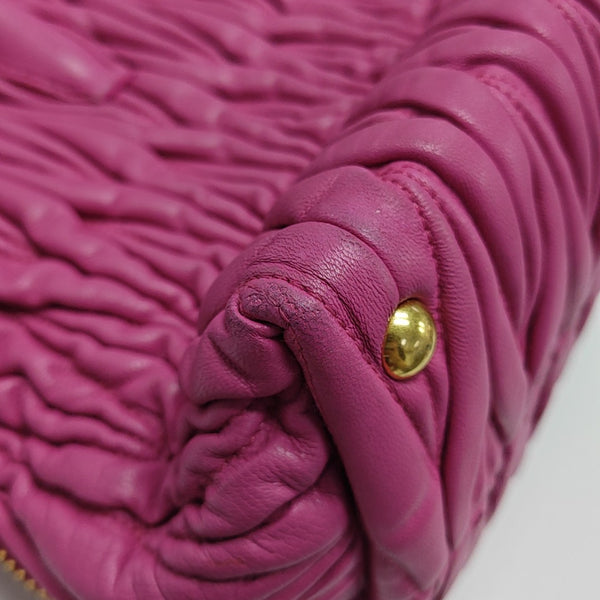 Quilted Lambskin Tote Bag Red