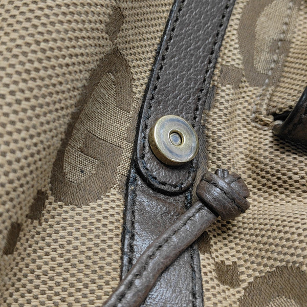 Monogram Canvas Backpack Beige