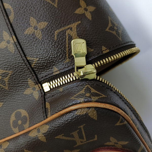 NICE BB Monogram Coated Canvas Brown