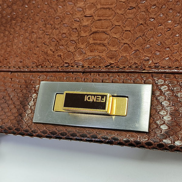 Peekaboo Medium Python Brown
