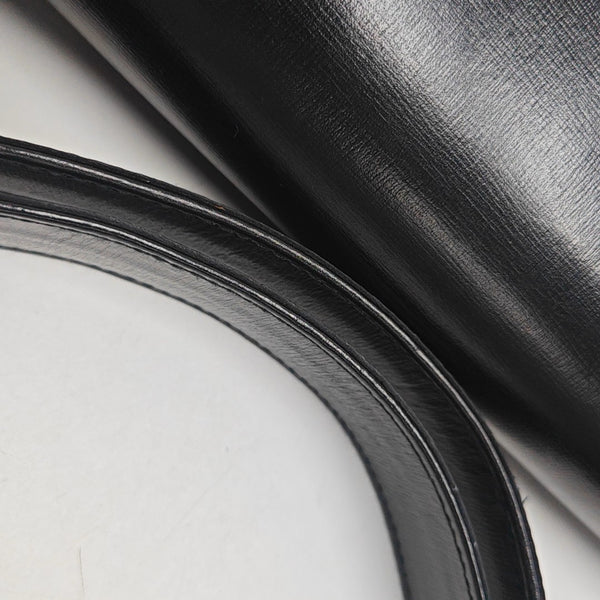 Leather Shoulder Bag Black