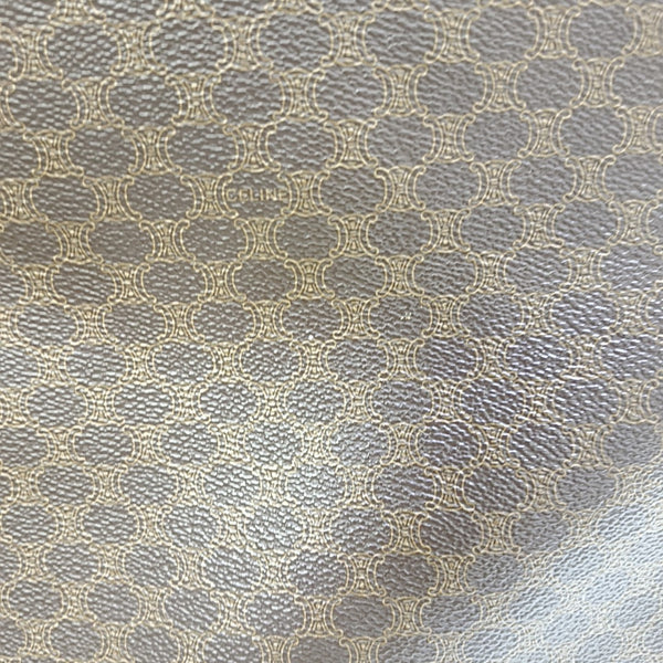 Coated Canvas Top Handle Bag Brown
