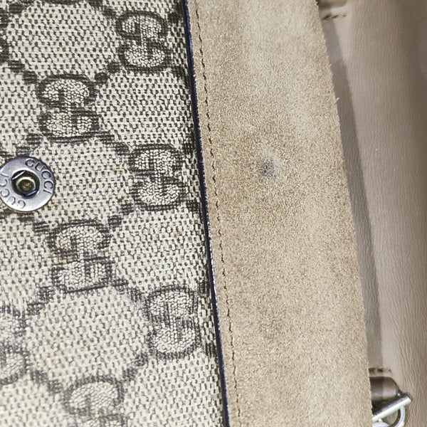 Dionysus Super Mini Monogram Coated Canvas Beige