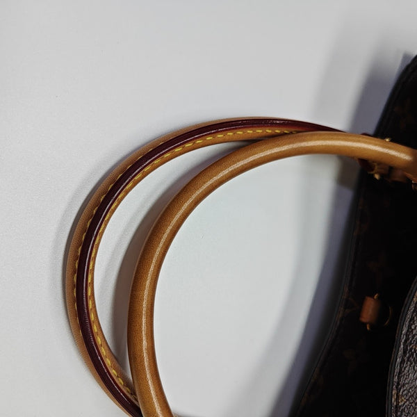 MONTAIGNE MM Monogram Coated Canvas Brown