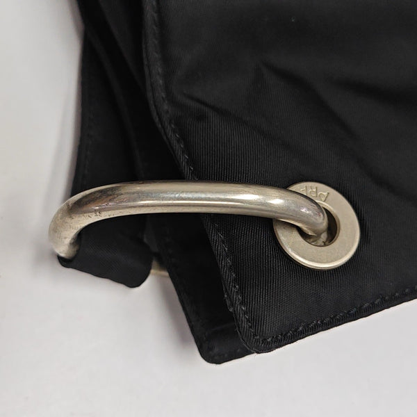 Nylon Shoulder Bag Black