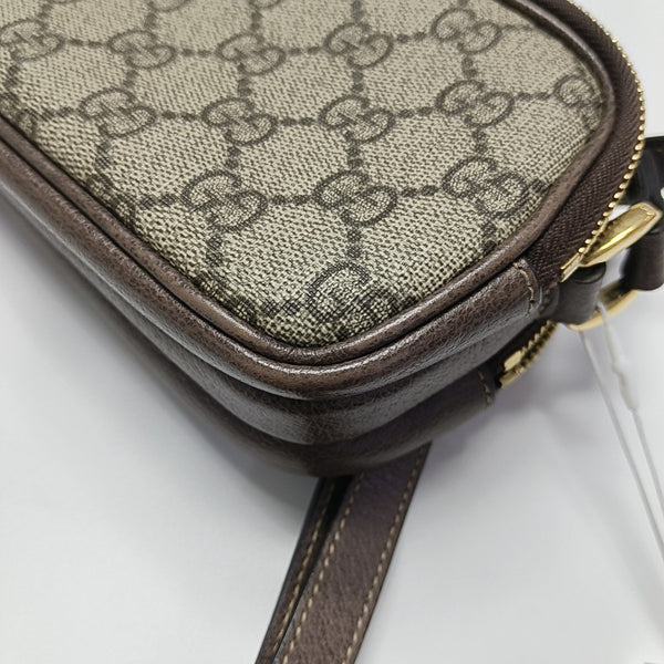 Ophidia Mini Monogram Coated Canvas Beige