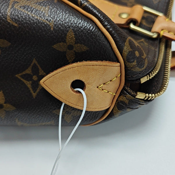 SPEEDY 25 Monogram Coated Canvas Brown