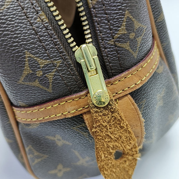 MONTORGUEI PM Monogram Coated Canvas Brown