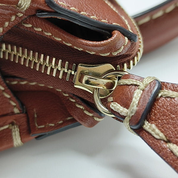 Edith Mini Quilted Calfskin Brown