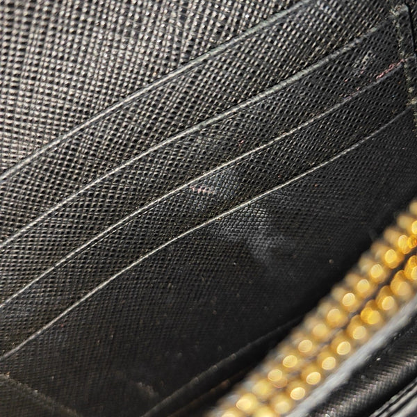 Saffiano Calfskin Shoulder Bag Black