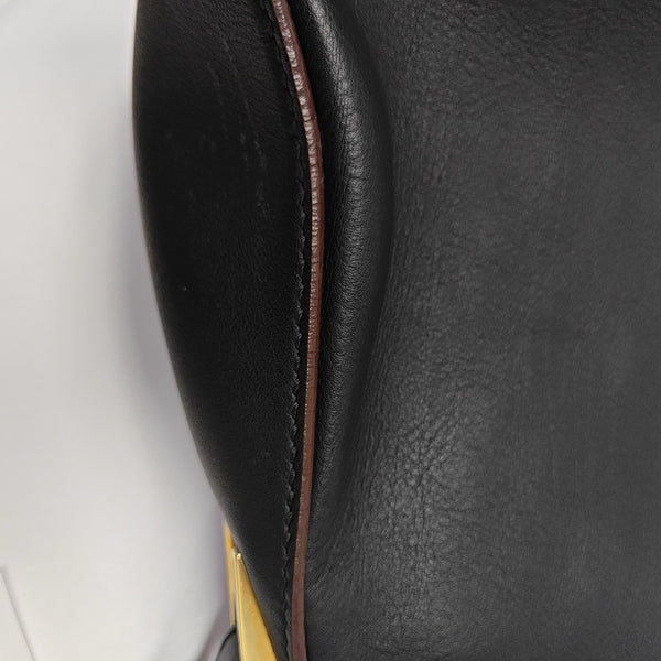 Calfskin Shoulder Bag Black