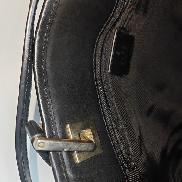 Monogram Canvas Tote Bag Black